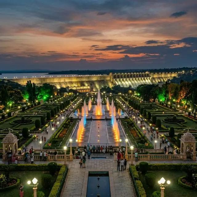 Krishnaraja Sagar (KRS) Dam & Brindavan Gardens